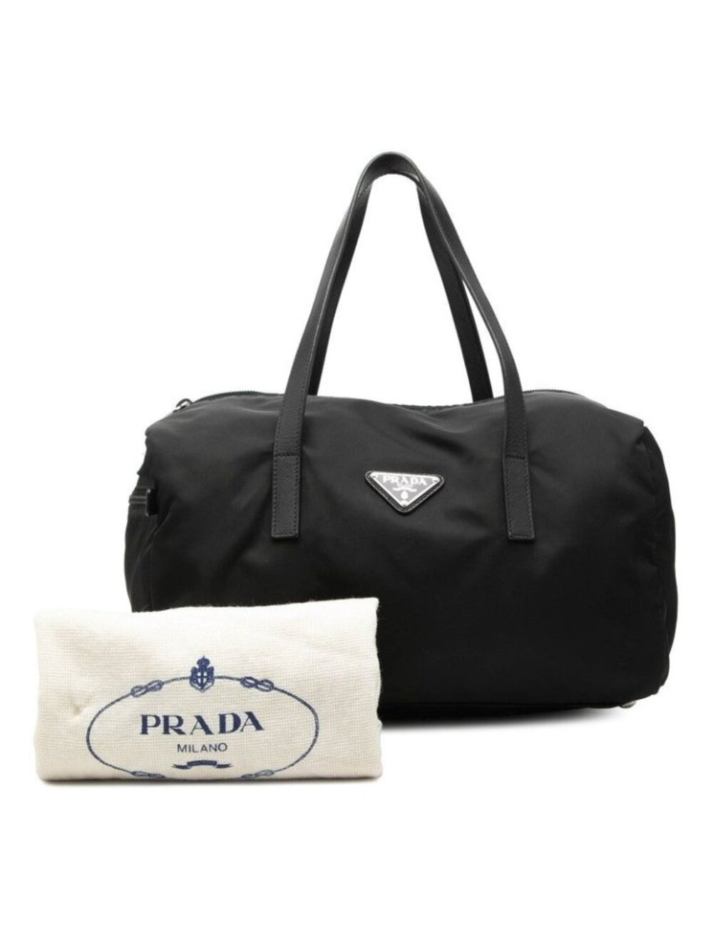 Prada Handbag Black Nylon Leather - Picture 6 of 6